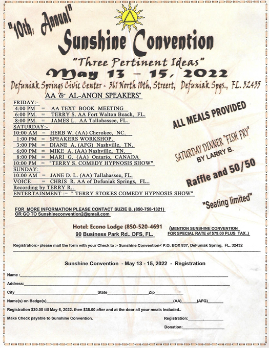 Sunshine Convention